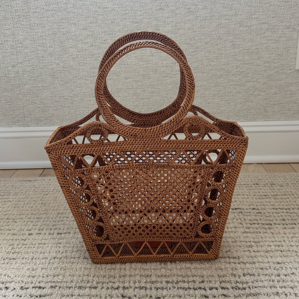 Dunia Bali Rattan Top Handle Bag